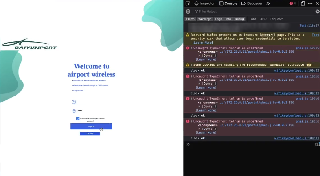 error message
